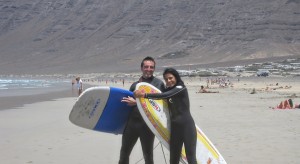 En la escuela de surf en lanzarote En la escuela de surf en lanzarote